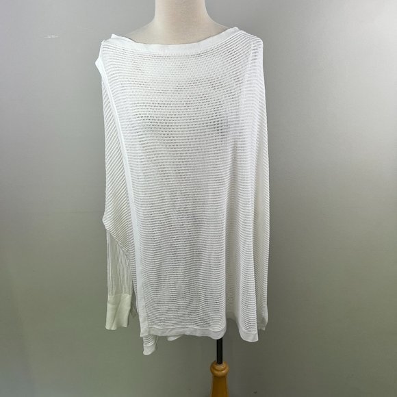 NWOT NORDSTROM Mesh Open Cardigan in Ivory Cloud‎ (M/L) - Picture 3 of 10